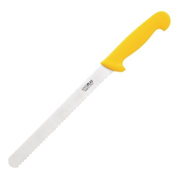 Hygiplas Yellow Serrated Slicer 25cm C810