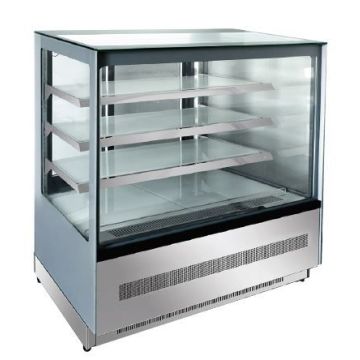 Atosa Upright Square Cake Showcase Display 4 Level Fridge 900mm WDF097Z