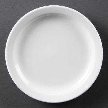 Olympia (Pack of 12) Whiteware Narrow Rimmed Plates 150mm CB486