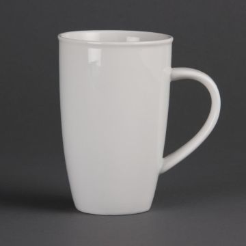 Olympia Whiteware Latte Mugs 400ml (Pack of 6) CB700