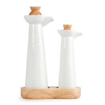 Olympia Whiteware Vinegar and Oil Bottle Set CB705