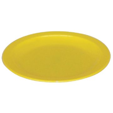 Kristallon (Pack of 12) Polycarbonate Plates Yellow 230mm CB767