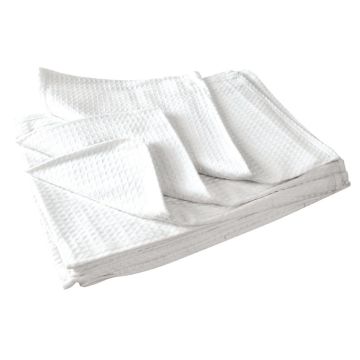 Vogue Cloths White Honeycomb Weave (Pack of 10) CC598