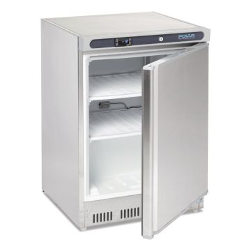 Polar Undercounter Freezer 140Ltr Stainless Steel CD081-A