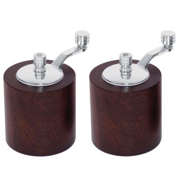 Olympia Dark Wood Salt & Pepper Mill Grinder Set CE247