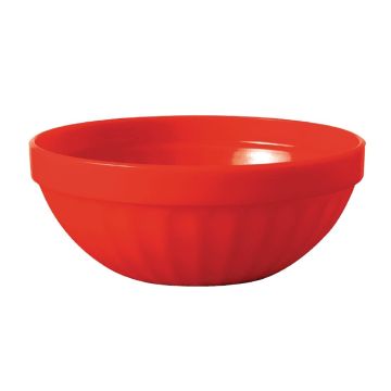 Olympia Kristallon Polycarbonate Bowls Red 102mm (Pack of 12) CE277