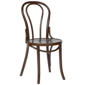 Fameg Bentwood Bistro Sidechair Walnut Finish (Pack of 2) CF139