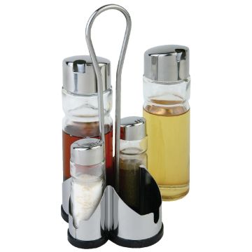 APS Complete Cruet Set and Stand CF297