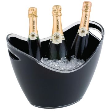 APS Black Acrylic Wine & Champagne Bucket Large CF311