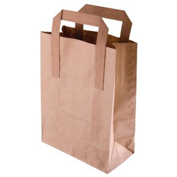 Fiesta Green Recycled Brown Paper Carrier Bags Large (Pack of 250) CF592
