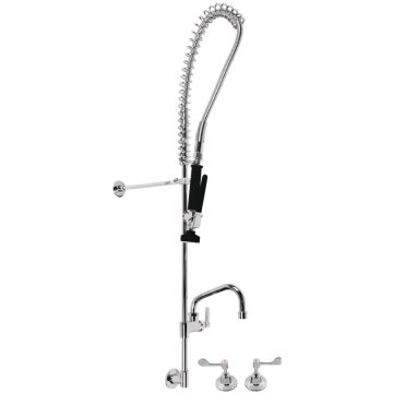 3Monkeez Concealed Mount Pre Rinse Spray Tap 6" Pot Filler Faucet Bk T-3M53816-B