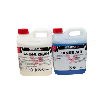 F.H.E DISHWASHER CHEMICAL CLEANING PACK (Clear Wash 2L + Rinse Aid 2L) - DH-PACK