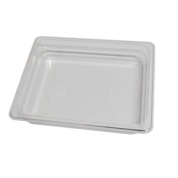 Robinox Clear Polycarbonate Gastronorm Pan - 1/2 Size, 65mm Deep C12065