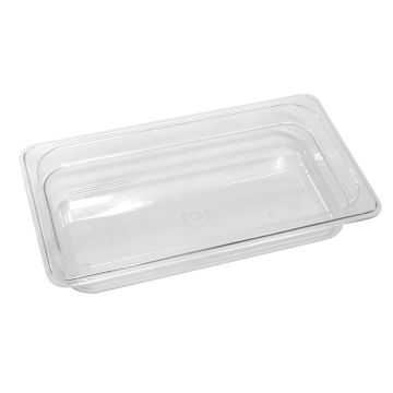 Robinox Clear Polycarbonate Gastronorm Pan - 1/3 Size, 65mm Deep C13065