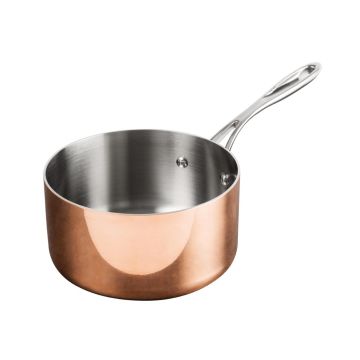 Vogue Tri Wall Copper Saucepan 180mm CM675