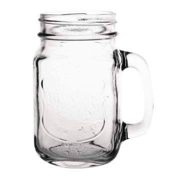 Olympia Handled Mason Jar 450ml (Pack of 12) CM698