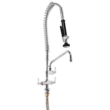 3Monkeez Dual Hob Mountd Pre Rinse Spray Tap 12" Pot Filler Faucet T-3M53058-C-B