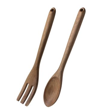 Olympia Wooden Salad Tong and Spoon Set CN691