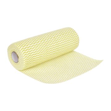 Jantex Non Woven Cloths Yellow (Roll of 100) CS808