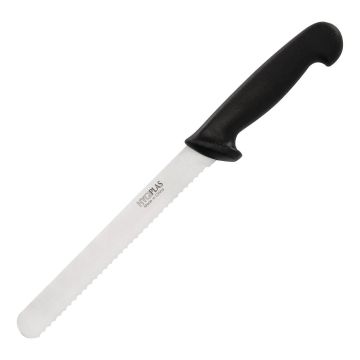 Hygiplas Black Bread Knife 20.5cm D734