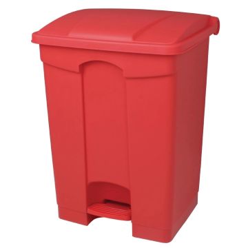 Jantex Kitchen Pedal Bin Red 45Ltr DC708