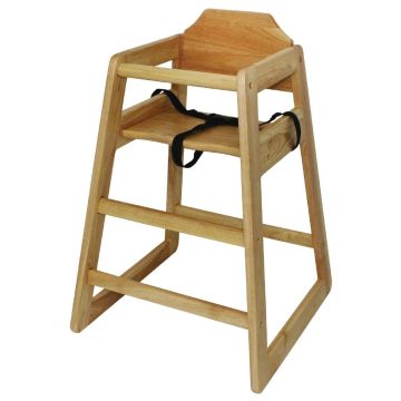 Bolero Wooden Highchair Natural Finish DL900