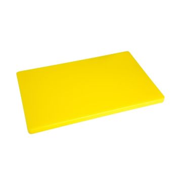 Hygiplas Extra Thick Low Density Chopping Board 600x450x20mm Yellow HC884