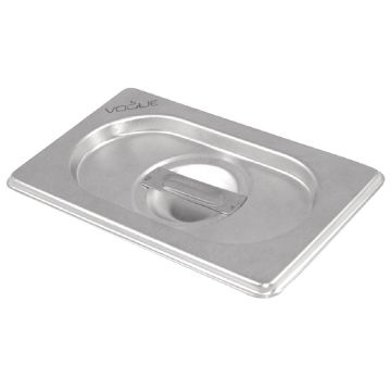 Vogue Stainless Steel 1/9 Gastronorm Pan Lid DN740