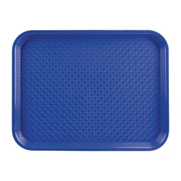 Olympia Kristallon Polypropylene Fast Food Tray Blue 345mm DP215
