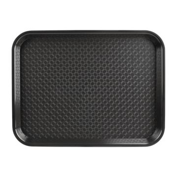 Olympia Kristallon Polypropylene Fast Food Tray Black 345mm DP216