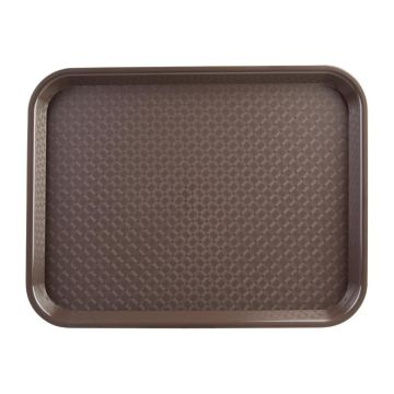 Olympia Kristallon Polypropylene Fast Food Tray Brown 345mm DP218