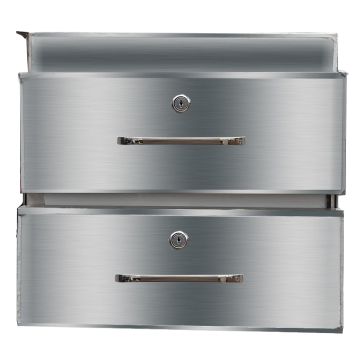 Modular Systems Stainless Steel Double Drawer 480x503x410 DR-02/A