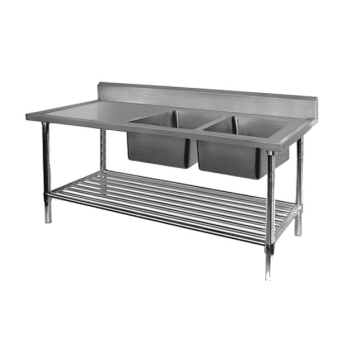 Double Sink Bench 2400 X 600 X 900 SS2624R