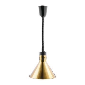 Apuro Retractable Conical Heat Lamp Shade Gold Finish DY465-A