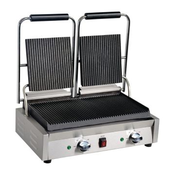 Apuro Double Contact Grill Ribbed Plates DY994-A