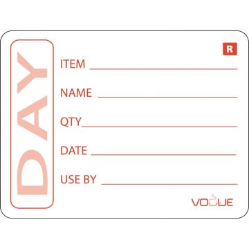 Vogue ( Pack of 500) Prepped Product Removable Labels E148