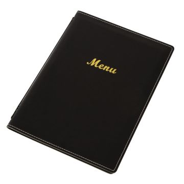 Leatherette Style Menu Holder A4 2 Card E221