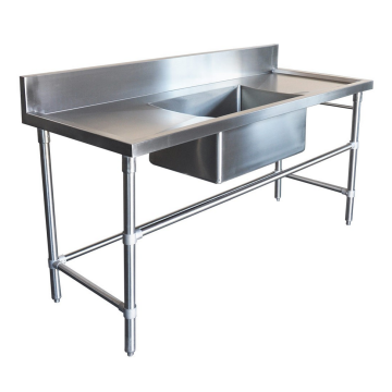 1500 X 600mm Single Middle Bowl Kitchen Sink Stainless Steel