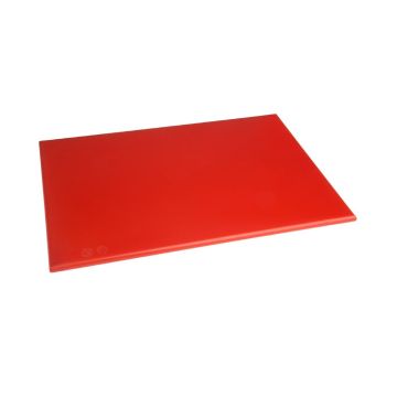 Hygiplas Antibacterial High Density Chopping Board 450x300x12mm Red F155