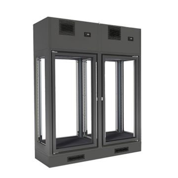 Fagor Refrigerated Dual Zone 2 Doors Black Central Wine Cellar FWC-2602-2CB