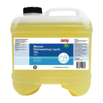 Jantex Manual Dishwashing Liquid Concentrate Lemon 15Ltr FL830