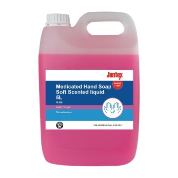 Jantex Medicated Hand Soap Soft Scent Liquid 5Ltr FL866