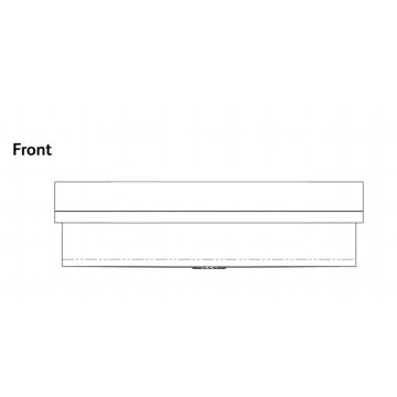 New Stainless Steel Wash Pattern Through No. 2 1800mm Right