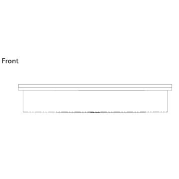 New Stainless Steel Pattern Trough No. 4 1500mm Middle