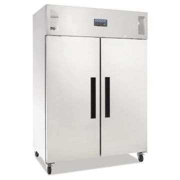 Polar 2 Door Upright Fridge 1200Ltr Stainless Steel DL895-A