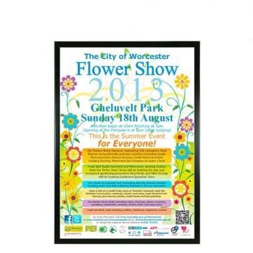 A0 Heavy Duty Black Square Corner Snap Frame 32mm