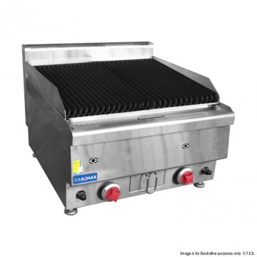 Gasmax Benchtop 2 Burner Chargrill JUS-TRH60E