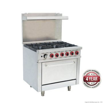 Gasmax 6 Burner With Oven Flame Failure GBS6T