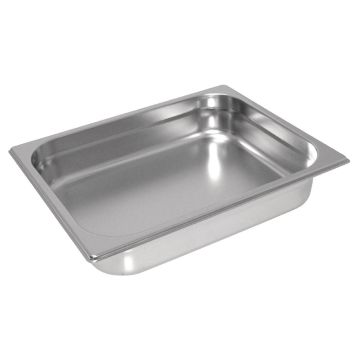 Vogue Heavy Duty Stainless Steel 1/2 Gastronorm Pan 65mm GC969
