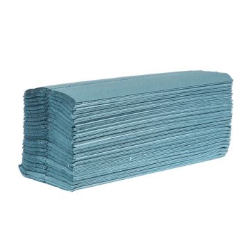Jantex C Fold Hand Towels Blue 1-Ply (Pack of 15) GD832